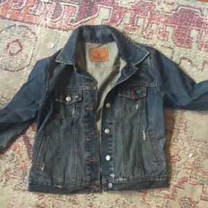 Lucky Brand dark jean vintage jacket